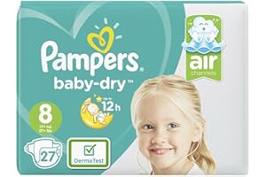 Pampers Taille 8?Baby Dry Lot de 27