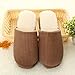 Produktbild Y-Hui Herbst und Winter Home Ausstattung innen Männer und Frauen Paare Hausschuhe aus Baumwolle Home Boden weichen Boden Slip Bhutto Heimtextilien Hausschuhe, 4041 Code, Kaffee