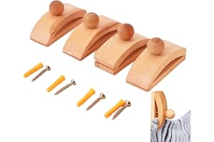 LECERROT pared para alfombras, colgadores pared, pinzas para colgar en el techo, 4 unidades, colgadores colchas, colgadores pared para techos madera, tapices, colchas, alfombras