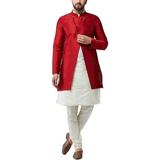 SOJANYA (Since 1958 Men's Silk Blend Kurta Churidaar Py...