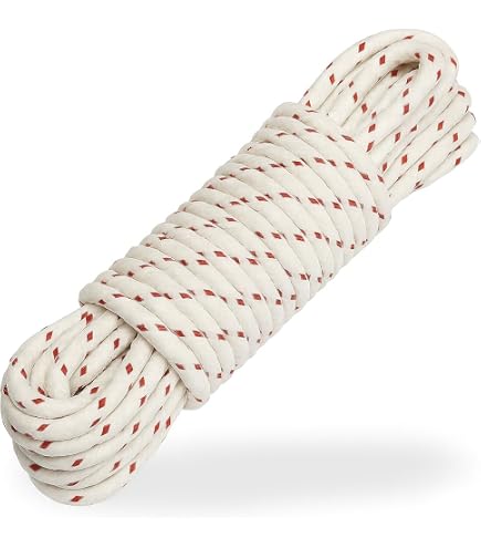 XINSHUNCAN Nylon Rope – 1/4” X 50FT, Black, Strong Utility Cord For Camping, Hiking, Marine, DIY & Outdoor Use