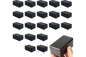 Vauki 20 stycken kopplingsdosor, 60×35×25 mm liten kopplingsdosa, svart hölje av ABS-plast, vattentät kopplingsdosa med lock