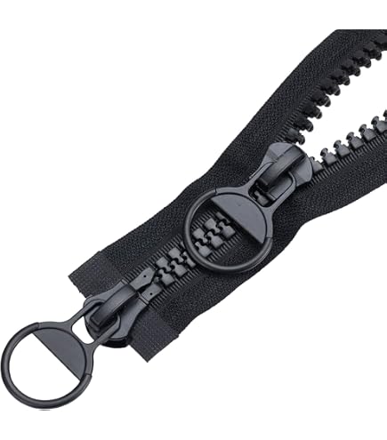 YKK Zwei-Wege-Reißverschluss Vislon Nr. 570, 66 Cm Lang, Braun – Für Jacken & Westen, Trennbar