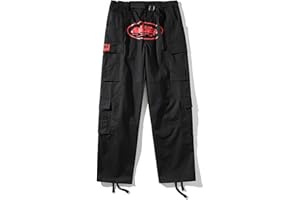 VENTOUSE pour Corteiz Cargo pour Pantalons Corteiz, Pantalons Hommes, Pantalons Cargo Vintage, Streetwear Décontracté, Mode, Multi Poches, Pantalons Droits, Vêtements de Travail Hip Hop, Taille Haute, Blanc