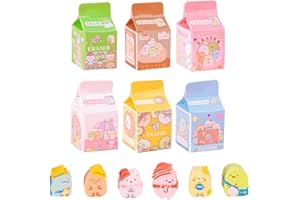MLLTECH Gomme da cancellare 6 pezzi per bambini, gomma con motivo Gomma divertente con intarsi per la scuola a casa, gomme per l'ufficio materiale scolastico cancelleria gomma per regali per bambini studenti