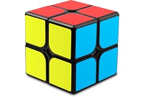 JOPHEK Speed Cube, 2x2 Cube Magique Cube Autocollant Noir Cube de Vitesse Original Cube de Puzzle, Rapide & Professionnel