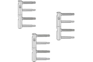 GEDOTEC edotec® 3 Dim Ruban 2 pièces Charnière ajustable pour porte – Boulons de roues Ø 15 mm – 45 mm – Hauteur 92 mm | en acier galvanisé – Modèle 11R 15–000