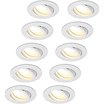 Set 6 Faretti LED Da Incasso Per Soffitto - Orientabili 30°, GU10, Bianco, Per Cartongesso - Foto 8