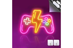 BringLuck2U Juego Signos de Neón Luz de Neón Xbox LED Luces de Neón Arte de Pared Luz de Noche de Neón para Niños Sala de Juegos Bar Dormitorio Decoración del Hogar