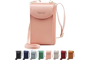 Jangostor Billetera pequeña con Bolso de Crossbody, Bolso para el teléfono Celular con Ranuras para Tarjetas de crédito