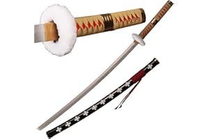 Sword Valley Roronoa Zoro Holzschwert 104cm, Holz Katana, Japanisches Anime Cosplay Schwert- Death Surgeon Trafalgar Law Schwert （Rot）