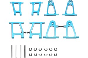 SHARE GOO 8Pcs ShareGoo Aluminum Alloy Front & Rear Suspension Arms Set A Arms Compatible with Tamiya TT01 TT01D TT01E 1/10 RC Car Upgrade Parts