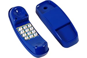 OTITU Téléphone en Plastique pour l'aire de Jeux Bleu