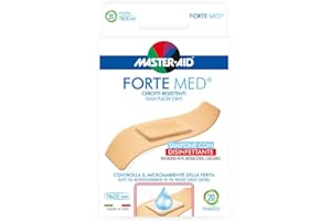 MASTER AID Master - Aid Forte Med Cerotti resistenti con Tampone disinfettante, 20 Pezzi