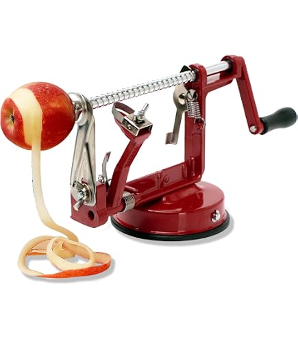 DOITOOL Pelapatate Manuale Multifunzione – Base Antiscivolo, Lama In Acciaio Inox, 18x15x12 Cm - 3