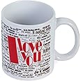 Next Bazaar (Kaameri) Valentines Day "I Love You" in Different Languages Quote Coffee Mug (Multicolour, 330 ml) - Gift for Girlfriend-Boyfriend-Wife-Husband-Men-Birthday