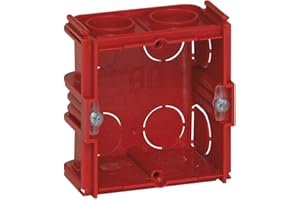 Legrand Batibox LEG90531 - Caja para muros de sillería y ladrillo (1 compartimento, profundidad de 40 mm)