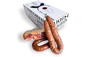 1 Kg Spalla di Prosciutto Crudo Intero Disossato con Chorizo Dolce e Salame Artigianale - Mini Jamón Serrano Gran Reserva Duroc - Abuela Matilde