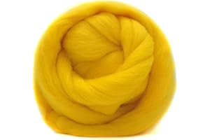 FELTSKY 100G Giallo Lana Da Infeltrimento - 20 Opzioni Di Colore Per Kit Per Infeltrimento Ad Ago - 19 Micron Veloce Da Infeltrire
