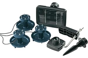 FIAP SOLAR ACTIVE SET 3-fach - LED - Solarbeleuchtung - Unterwasserbeleuchtung - Gartenbeleuchtung - Teich - Garten -Akku - LED-Solar-Strahler