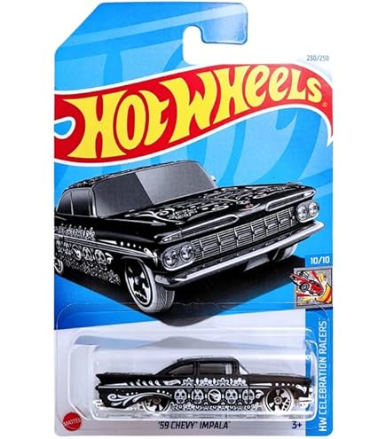 hot wheels 64 chevy impala exclusive by tiny toes- Multi