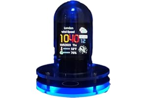 ARMYJY Glow Tube Clock Smart Wifi Networking Automatic Update Digital Clock Desktop Decoration Gift