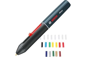 Bosch Home and Garden Stylo à colle sans fil Bosch - Gluey - Edition Smoky Grey (Livré avec 20 bâtonnets de Colle, sous emballage carton)