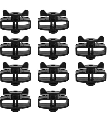 6 Pièces Tendeur De Câble Métallique – Outil Robuste Pour Clôture Électrique, Fil De Jardin, Tente – ABS Noir Portable