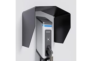 EVify Wallbox protezione dalle intemperie in acciaio inox • Copertura per tetto di protezione da parete • Copertura antipioggia per stazione di ricarica EV