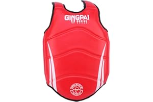 GINGPAI BOXING Boxing Chest Guard MMA Martial Arts Rib Shield Armour, Solid Body Protector for Kickboxing Taekwondo Muay Thai Training