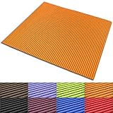 Badematte aus Weichschaum | zahlreiche Größen | schadstoffgeprüft gemäß REACH | rutschfester Badvorleger | abwaschbar & schnelltrocknend | 65x100 cm | Orange