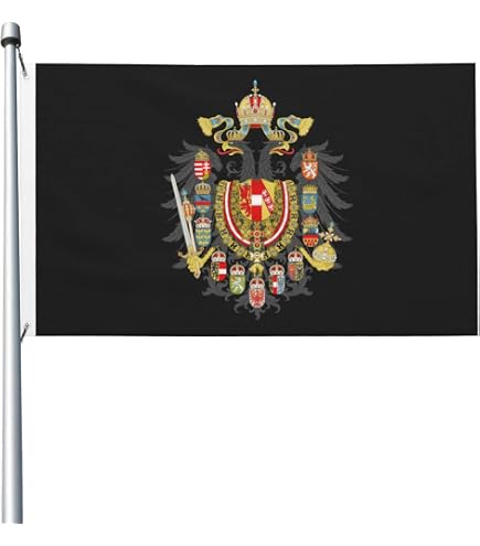 Österreich-Ungarn Flagge – 90 X 150 Cm, Polyester, Wetterfest, Mit Metallösen