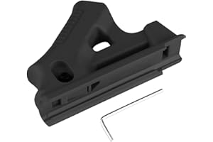 ‎RANSTAC Airsoft Front Handle Foregrip Nylon Angled Fore Grip Handles for 20 mm Picatinny Rail Mounting WB0101 (Short Handle, Black)