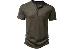 NUSGEAR 2023 Camiseta para Hombre, Verano Polo Camisa Deporte Manga Corta Cuello en V Botones Camiseta Moda Diario Suelto Casual T-Shirt Blusas Original Suave básic Camisetas