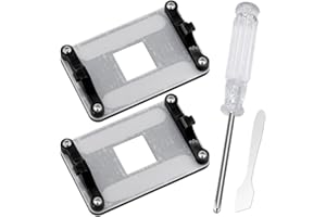GATSUZG 2 Pack AM5 CPU Backplate & Heatsink Mounting Bracket for AMD Motherboards(X870/X670/B650/A620), Cooling Fan Heatsink Retention Plate for Water & Air Cooling, with Screwdriver, Mini Scraper