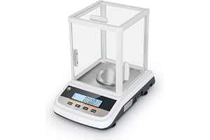 GOYOJO Finvåg 0,001 g, laboratorieelektronisk analysvåg med ett vindskydd, utrustad för industri, kök, mat, smycken och guldv