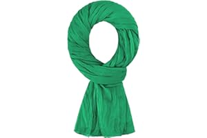 ALLEE DU FOULARD Pañuelo Cabeza Mujer Elegante 100% algodón 200x110 Cm - Bufanda Color Sólido para Primavera, Otoño e Invierno - Fular, Chal, Mantón, Estolas y Cachecol - Bufandas y Chales para Mujer