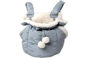 CHYIR Adjustable Pet Cat Carrier Front Chest Backpack Hands-Free Backpack Travel Bag for Small Dog Puppy Cat Outdoor Padded (blue)