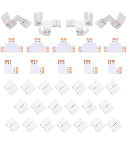 5 SETS CONNETTORE Barra Luminosa Connettori LED Pin Per Strisce