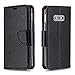 Price comparison product image Galaxy S10e Case, Bear Village® Premium PU Wallet Protective Case with Kickstand Function, Wrist Strap and Card Slots for Samsung Galaxy S10e, Black