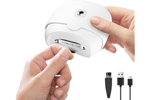 SOLITUZURODE Electric Nail Clipper, 2 Speeds Automatic Electric Nail Trimmer for Adults Seniors Baby Children with LED Light, Rechargeable Electric Nail Clippers for Men Women Kids Electric Nail File Cutter
