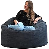 bananair - Pouf en Forma di Pera | Poltrona Sacco Gigante di 100 cm | Grandi Sedie Letto e Soggiorno | Riempimento Incluso | 