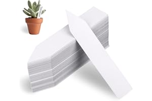 SAREAL Pflanzenschilder 100 Stk 6X10CM Kunststoff wasserdicht Baumschule Pflanze Tags für Outdoor, Pflanzenstecker Marker Baumschule Pflanze Tags Pflanze Marker für Garten Pflanzstecker
