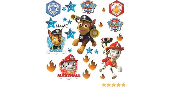 Alles Meine De Gmbh 25 Tlg Set Fensterbilder Paw Patrol Hunde Inkl Name Selbstklebend Wiederverwendbar Sticker Fenstersticker Aufkleber Fensterbild Z B F Amazon De Kuche Haushalt Wohnen