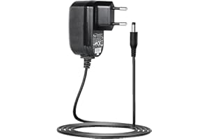 LEICKE Fuente de alimentación Universal Adaptador de corriente directa de 5V 1A 5W Soporta la Fuente de alimentación de CA Negra Para módems, enrutadores, cargadores, interruptores, etc.