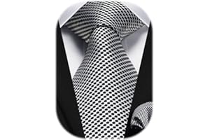 HISDERN Męski krawat paisley chusteczka ślubna krawat i poszetka zestaw