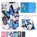 Produktbild Romtronic Cute Colorful Design Flip Tasche PU Leder Abdeckung Stand Schutzhülle für Samsung Galaxy Tab S2 8.0 Zoll (SM-T710 / SM-T715) + 1 x Schwarz Stylus (Design 03)