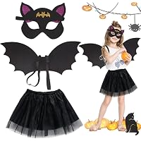 Déguisement Little Bat Girl Fiestas Guirca - 7-9 Ans - Noir Et Violet - Capuche Et Ailes