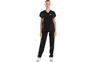 ELLYSHINE Professional Medical Uniforms & Scrubs - Soft Stretch Fabric Scrubs Uniforms Women Set - Scrub Top and Scrub Bottom