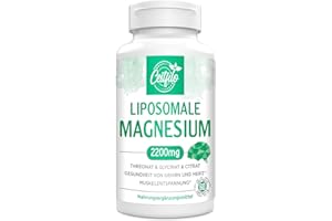 ‎CESTFILO Liposomaler Magnesium-Komplex 2200mg-Liposomaler Komplex High Potency Magnesium Threonate, Magnesium Glycinate, Magnesium Citrate, Powerful Supplement, Gluten Free, 60 softgels. (60 Stück (1er-pack))